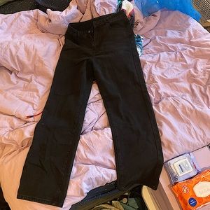 Wide-Legged Pants (Black)